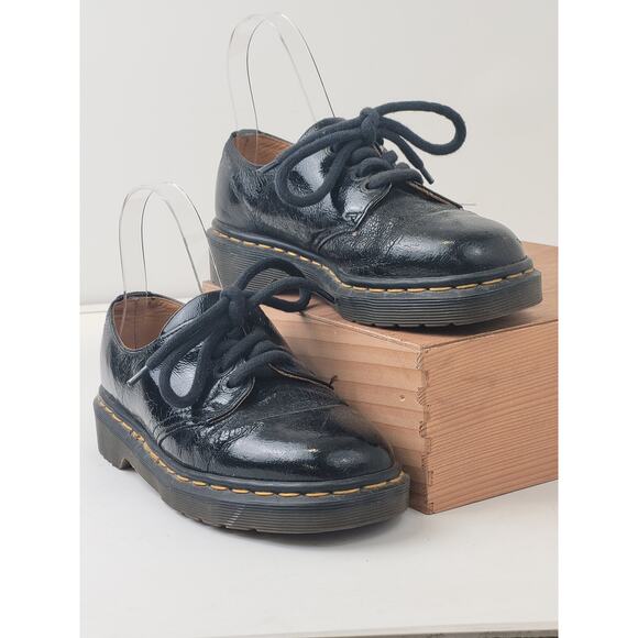 Vintage Dr. Marten's Patent Leather Oxford Shoes Women's US Sz 6 - Picture 1 of 9